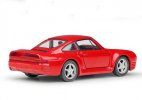 Kids 1:36 Scale Welly Red Diecast Porsche 959 Toy