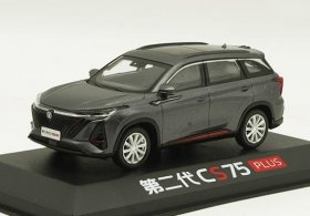 1:43 Scale Deep Blue / Gray Plastic 2022 Changan CS75 Plus Model