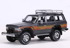 1:64 Scale Gray Diecast Toyota Land Cruiser LC60 Model