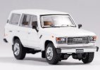 White 1:64 Scale Diecast Toyota Land Cruiser LC60 Model