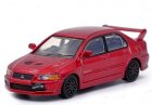 1:64 Scale Gray /Red Diecast Mitsubishi Lancer Evolution VII Toy