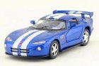 1:36 Kids Black / Red / Blue / White Diecast Dodge Viper GTS-R