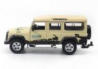 1:36 Scale Creamy White Kids Diecast Land Rover Defender Toy