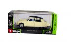 Black / Creamy White 1:32 Bburago Diecast Citroen DS19 Model