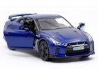 1:36 Black / White / Gray / Blue Diecast Nissan GT-R R35 Toy