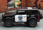 Kids 1:34 Scale Black Police Diecast 2022 Ford Bronco Toy