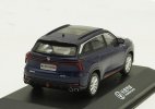 1:43 Scale Deep Blue / Gray Plastic 2022 Changan CS75 Plus Model