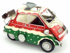 Retro Christmas Theme 1:10 Scale Tinplate BMW Isetta Model