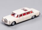 Wine Red / Black / White Diecast Mercedes-Benz 600 Pullman Model