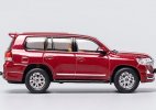 Red 1:64 Scale Diecast Toyota Land Cruiser LC200 Model