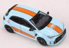 Blue 1:64 Scale Gulf Diecast Toyota Corolla GR Model