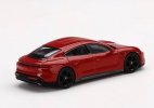 1:64 Scale Red Diecast Porsche Taycan Turbo S Model