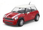 Yellow / Red 1:24 Scale Bburago Diecast Mini Cooper S Car Model