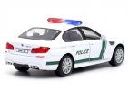 Police 1:36 Scale White-Green Kids Diecast BMW M5 Car Toy