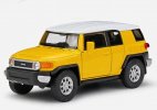 Yellow / Blue Kids 1:36 Welly Diecast Toyota FJ Cruiser Toy