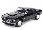 Red / Black 1:24 Welly Diecast 1969 Ford Mustang Boss 429 Model