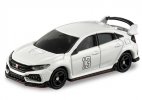 Kids White Diecast 2018 MF GHOST Honda Civic Type R FK8 Toy