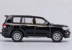 Black / White 1:64 Scale Diecast Toyota Land Cruiser LC200 Model