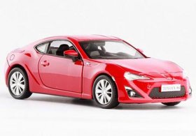 Kids Red /White 1:36 Scale Pull-Back Function Diecast Toyota 86