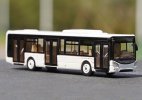 1:87 Scale Silver / White Plastic Iveco Ubranway City Bus Model