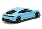 1:64 Scale Blue / White Diecast Porsche Taycan Turbo S Model