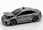 Gray 1:62 NO.2 Diecast Subaru Impreza WRX S4 Police Car Toy