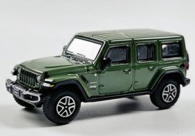 Green 1:64 Scale Diecast Jeep Wrangler Sahara Toy