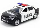 Black 1:36 Scale Kids Police Diecast Audi Q8 SUV Toy