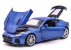 1:32 Scale Blue / Red / White / Silver Diecast Jaguar F-Type Toy