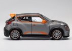 1:64 Scale Gray-Orange Diecast Nissn Juke R 2.0 SUV Model