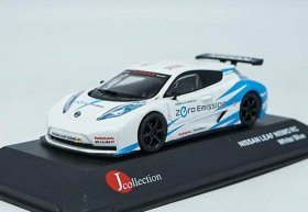 1:43 Scale White Diecast Nissan Leaf Nismo RC Model