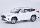 Kids 1:32 Scale Black / White Diecast Toyota Highlander SUV Toy