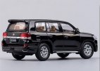 Black / White 1:64 Scale Diecast Toyota Land Cruiser LC200 Model