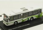 1:76 Scale Green-White Diecast Sunwin SWB6100V5 City Bus Model