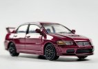 1:64 Scale Gray /Red Diecast Mitsubishi Lancer Evolution VII Toy