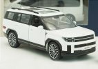 White / Brown / Army Green 1:38 Diecast 2024 Hyundai Santafe Toy