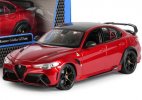 Red 1:18 Scale Bburago Diecast 2020 Alfa Romeo Giulia GTAm Model