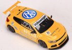 Yellow 1:64 Scale Diecast VW Scirocco R Racing Car Model