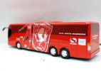 Red FC Twente Painting Kids Diecast Coach Bus Toy