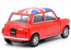 Kids Welly 1:36 Red / White Diecast Mini Cooper 1300 Toy