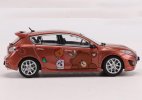 Brown Painting 1:64 Scale Diecast Mazda 3 MPS Model