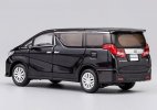 Black / White 1:64 Scale Diecast Toyota Alphard MPV Model