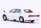 White / Black 1:64 Scale Diecast Toyota Crown 155 Model