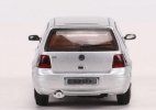 Silver 1:64 Scale Diecast VW Golf Mk4 Model