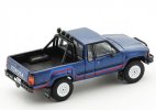 White / Gray / Blue 1:64 Diecast Toyota Hilux Pickup Truck Model