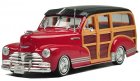 Red /Blue /Green /Black 1:24 Woody Doors Diecast 1948 Chevrolet