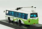 1:76 Green-White Diecast Sunwin SK5105KGP-3 Trolley Bus Model