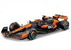 Black-Orange 1:24 Scale Bburago Diecast 2024 McLaren MCL38 Model