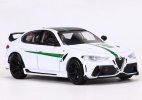 1:64 Scale White Diecast Alfa Romeo Giulia GTAm Model