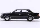 Black / White / Silver 1:64 Scale Diecast Toyota Crown 155 Model